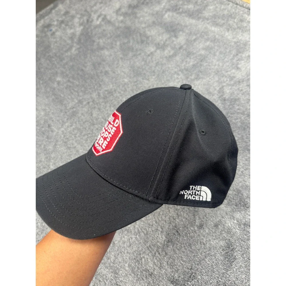 The North Face Black Hat Child Abuse Stops Here La Banderita Tortillas Strapback